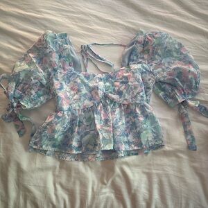 Colorful Vestique top